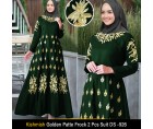 Kishmish Golden Patte Frock 2 Pcs Suit DS -926